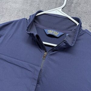 Polo Golf Ralph Lauren 1/4 Zip Mens XL Navy Blue Activewear Performance Tech